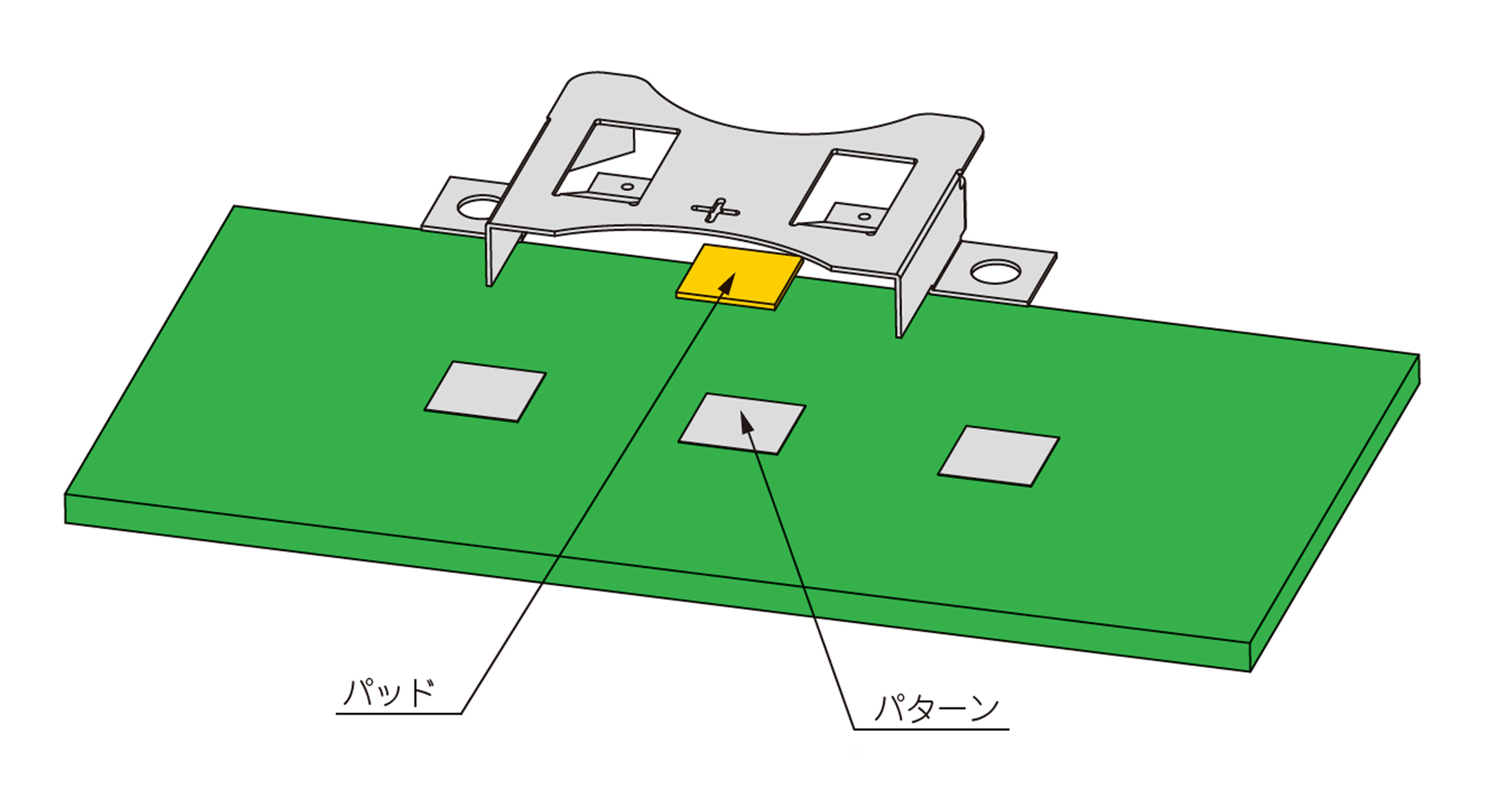 金属製 コイン電池ホルダー SMTM・BKシリーズの画像